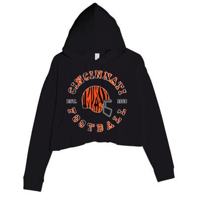 Cincinnati Football Ohio Crop Fleece Hoodie