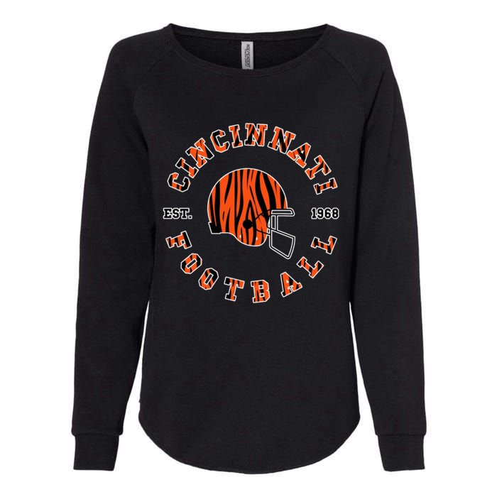 Cincinnati Football Ohio Womens California Wash Sweatshirt