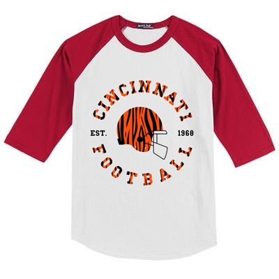 Cincinnati Football Ohio Kids Colorblock Raglan Jersey