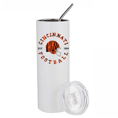 Cincinnati Football Ohio Stainless Steel Tumbler