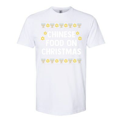 Chinese Food On Christmas Hanukkah Jewish Softstyle CVC T-Shirt