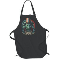 Cthulhu For President Election 2024 Cosmic Horror Cthulhu Full-Length Apron With Pockets