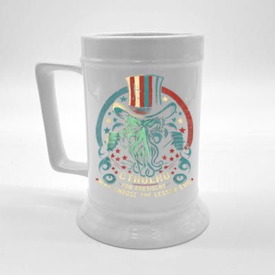 Cthulhu For President Election 2024 Cosmic Horror Cthulhu Beer Stein