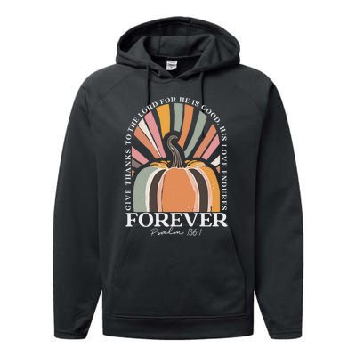 Christian Fall Pumpkin Performance Fleece Hoodie