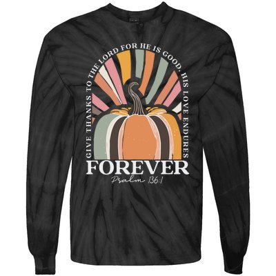 Christian Fall Pumpkin Tie-Dye Long Sleeve Shirt