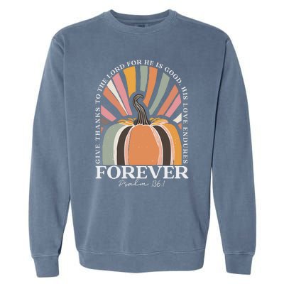 Christian Fall Pumpkin Garment-Dyed Sweatshirt