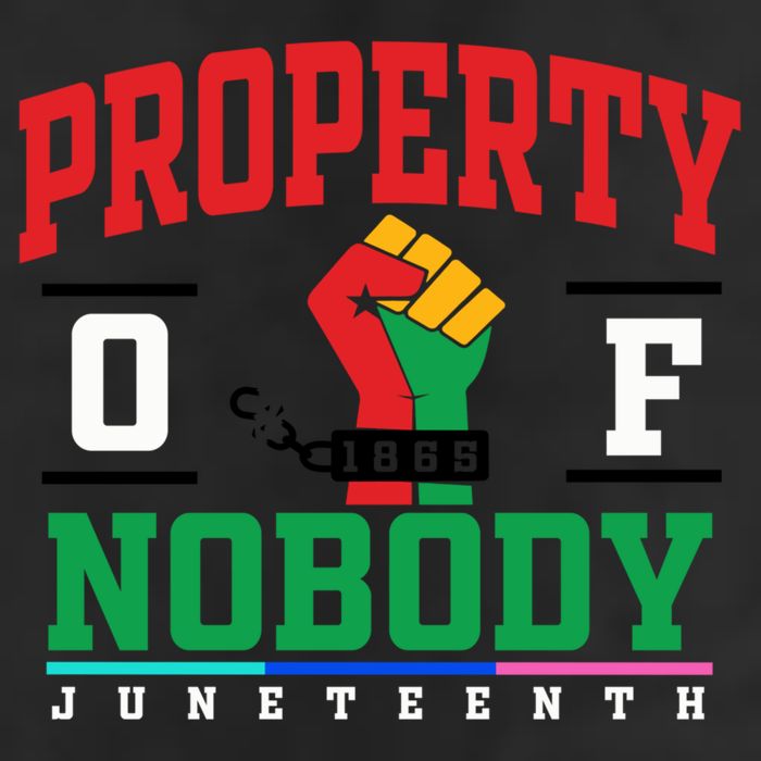Classic Funny Property Of Nobody Freedom Melanin Junenth Gift 7 Panel Mesh Trucker Snapback Hat
