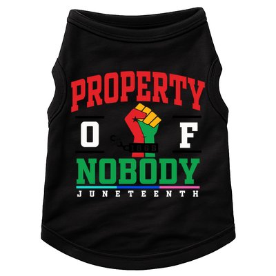 Classic Funny Property Of Nobody Freedom Melanin Junenth Gift Doggie Tank