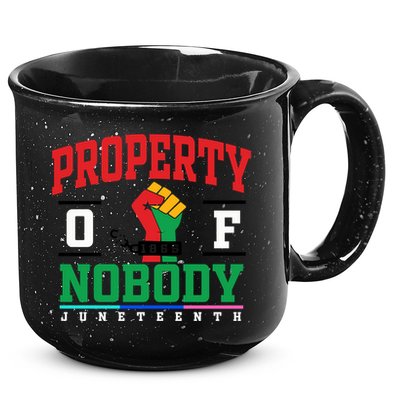 Classic Funny Property Of Nobody Freedom Melanin Junenth Gift 15oz Campfire Ceramic Mug