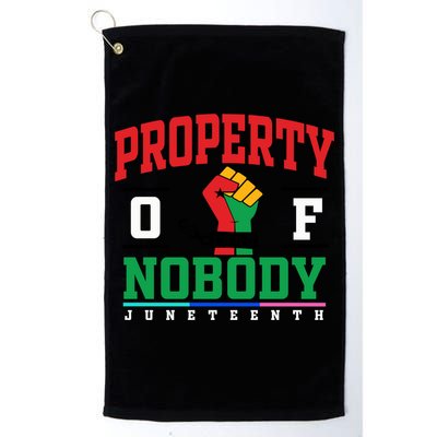 Classic Funny Property Of Nobody Freedom Melanin Junenth Gift Golf Towel