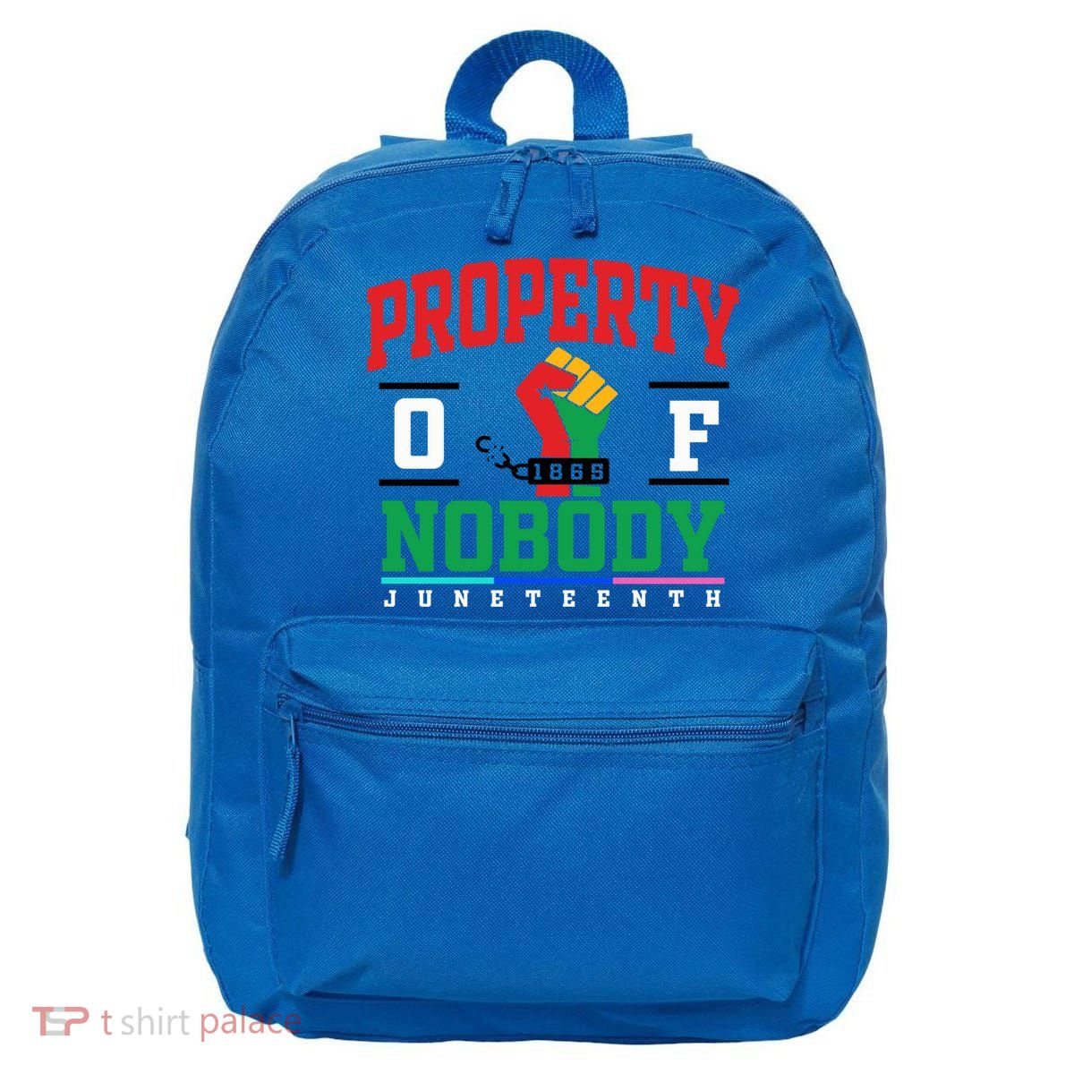 Classic Funny Property Of Nobody Freedom Melanin Junenth Gift 16 in Basic Backpack