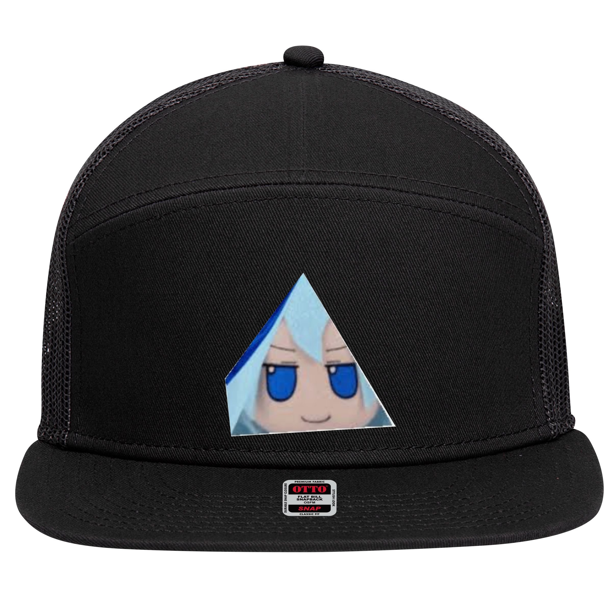 Cirno Fumo Prism 7 Panel Mesh Trucker Snapback Hat