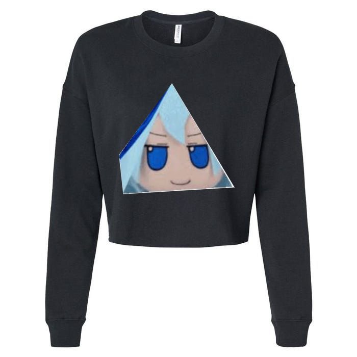 Cirno Fumo Prism Cropped Pullover Crew