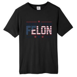 Convicted Felon Patriotic Graphic Tall Fusion ChromaSoft Performance T-Shirt