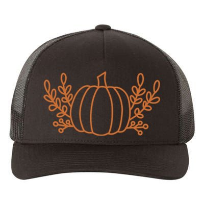 Cool Fancy Pumpkin Fall Yupoong Adult 5-Panel Trucker Hat