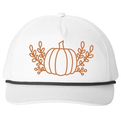 Cool Fancy Pumpkin Fall Snapback Five-Panel Rope Hat