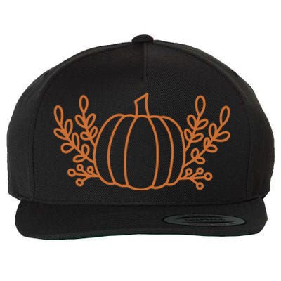 Cool Fancy Pumpkin Fall Wool Snapback Cap