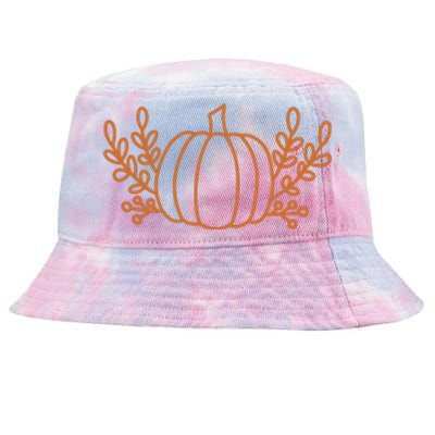 Cool Fancy Pumpkin Fall Tie-Dyed Bucket Hat