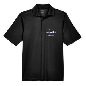 CAMACHO FOR PRESIDENTIN 2024 Presidential Election Humor Men's Origin Performance Pique Polo