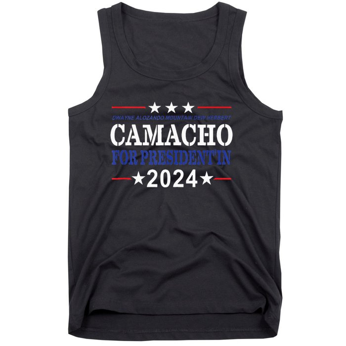 CAMACHO FOR PRESIDENTIN 2024 Presidential Election Humor Tank Top