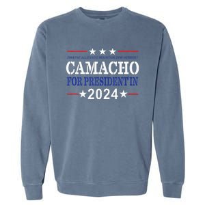 CAMACHO FOR PRESIDENTIN 2024 Presidential Election Humor Garment-Dyed Sweatshirt