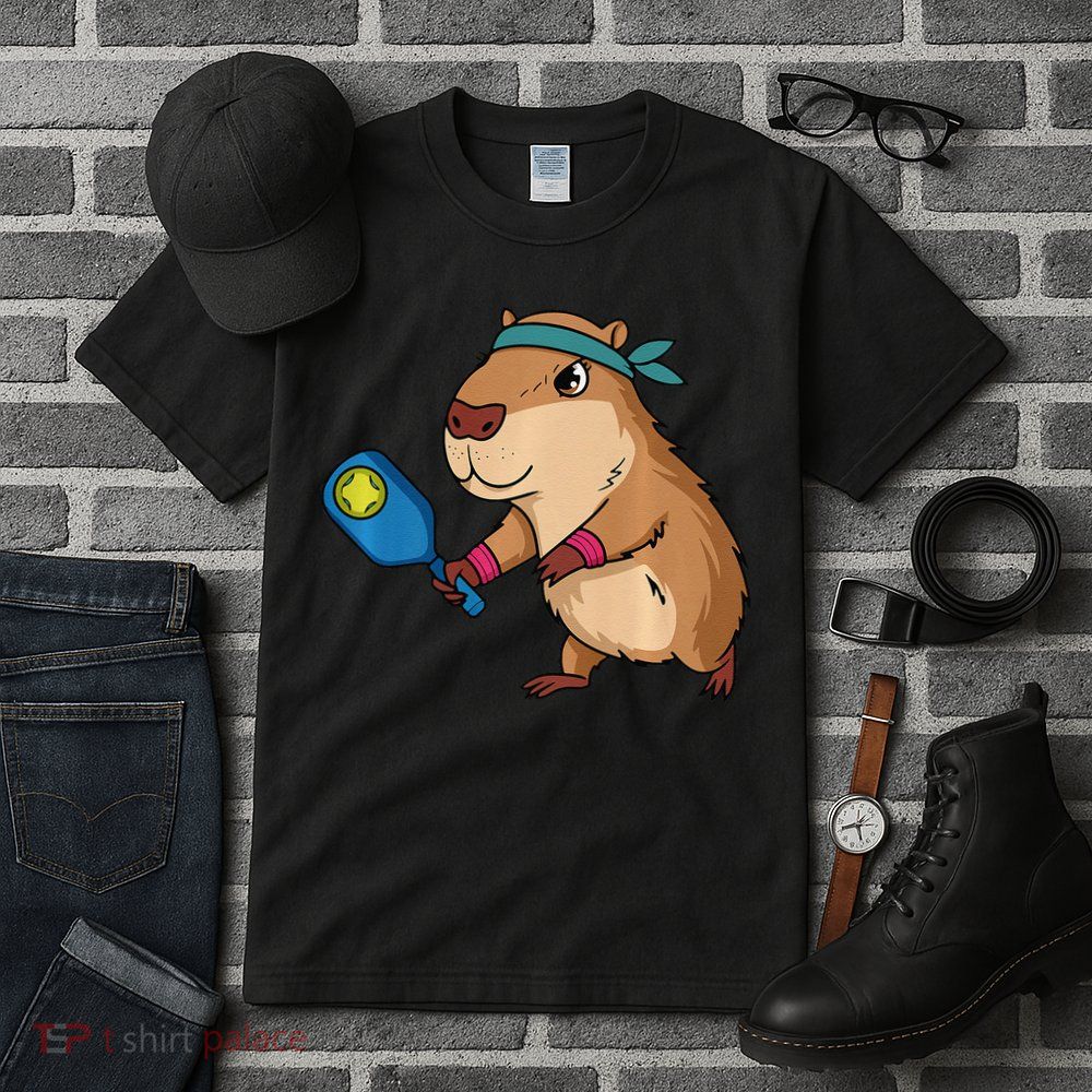 Capybara Funny Pickleball Capybara Pickle Ball Women Tall T-Shirt