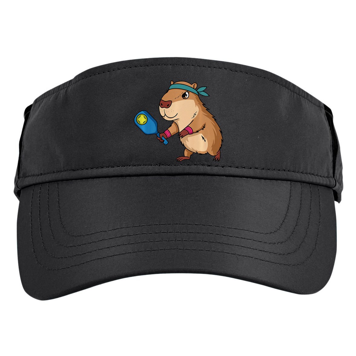 Capybara Funny Pickleball Capybara Pickle Ball Women Adult Drive Performance Visor