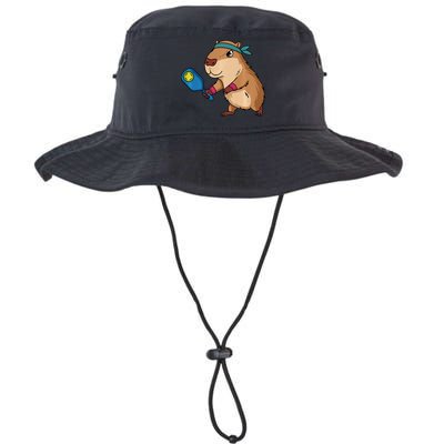 Capybara Funny Pickleball Capybara Pickle Ball Women Bucket Hat