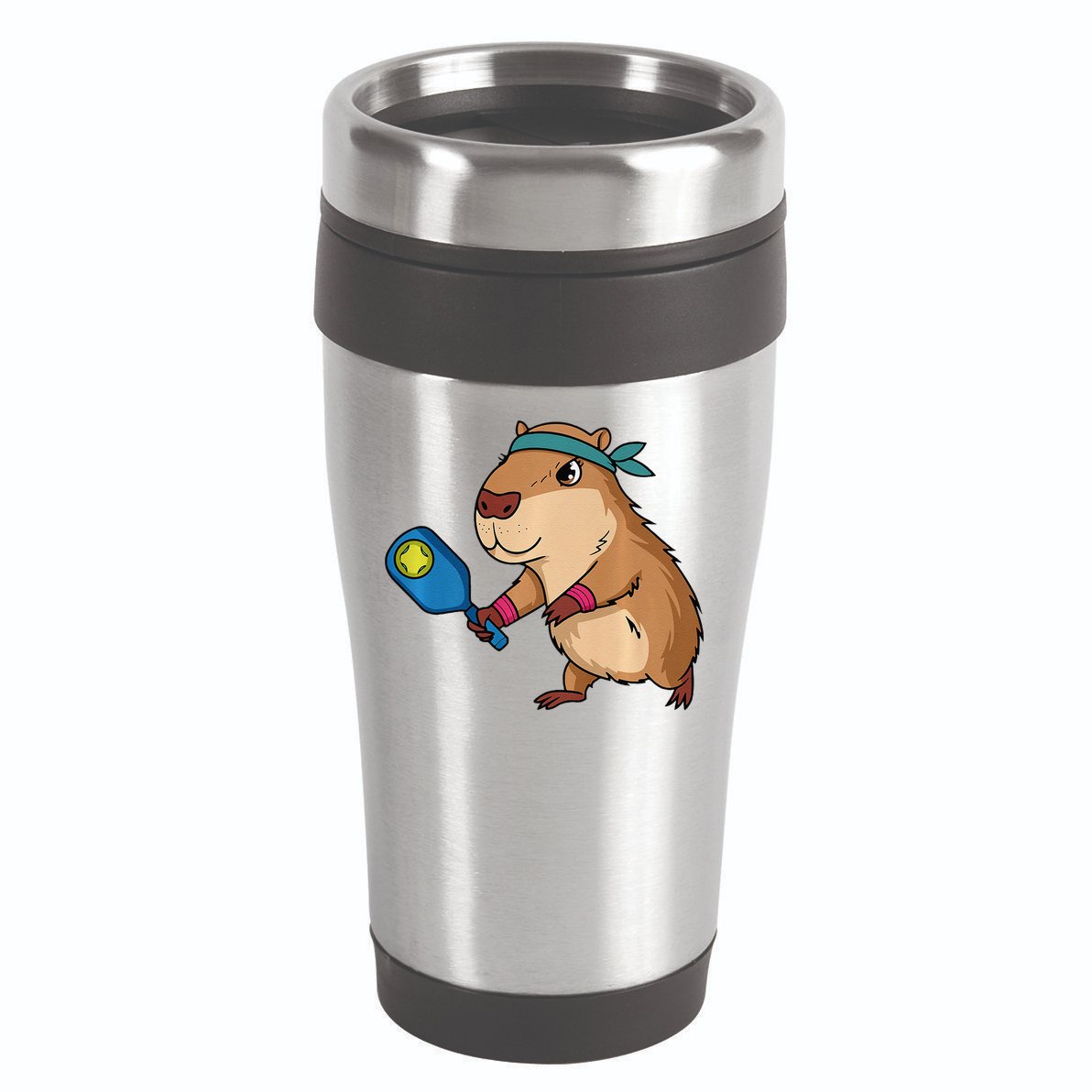 Capybara Funny Pickleball Capybara Pickle Ball Women 16oz Travel Tumbler