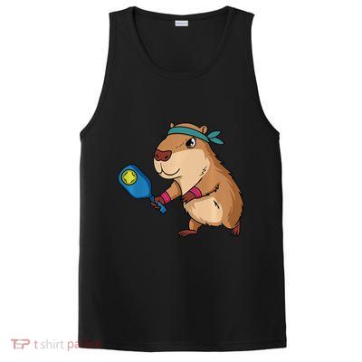 Capybara Funny Pickleball Capybara Pickle Ball Women PosiCharge Competitor Tank