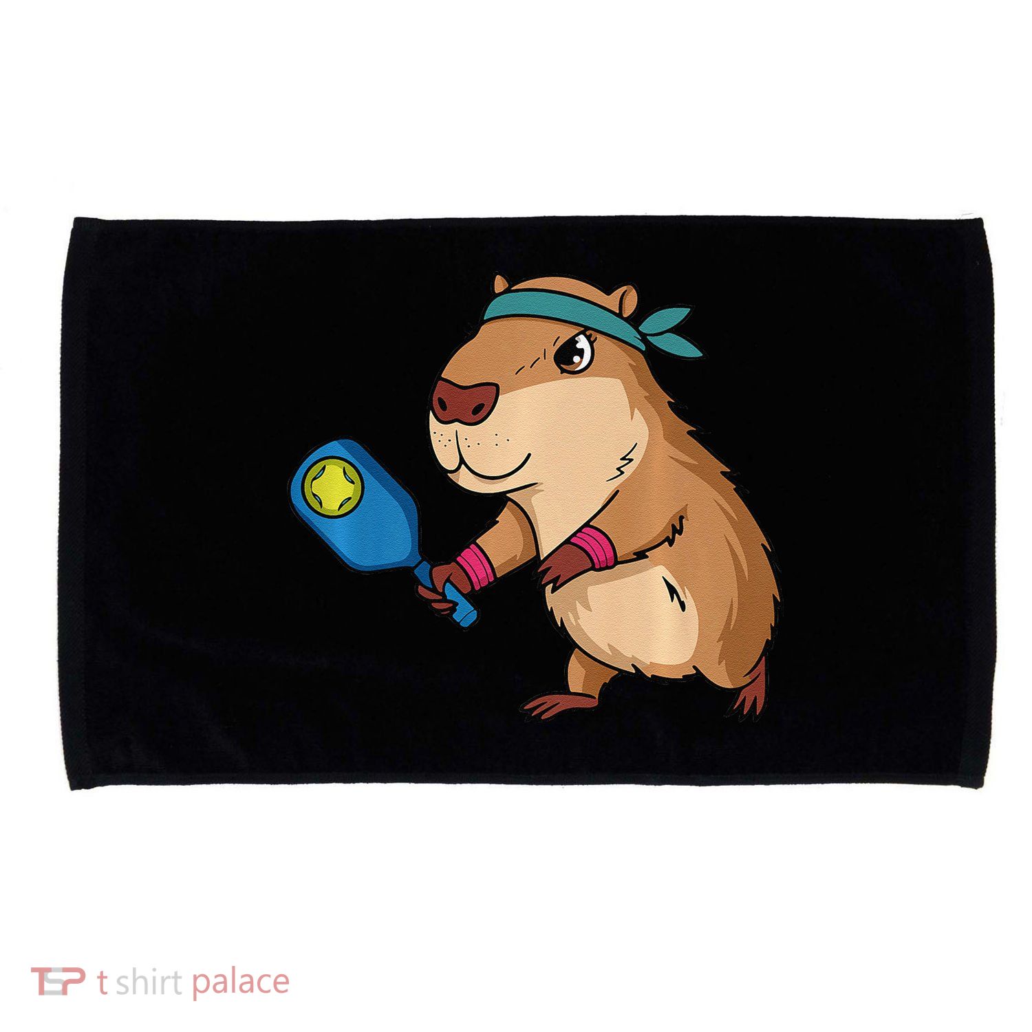 Capybara Funny Pickleball Capybara Pickle Ball Women Microfiber Hand Towel