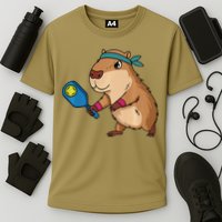 Capybara Funny Pickleball Capybara Pickle Ball Women Cooling Performance Crew T-Shirt