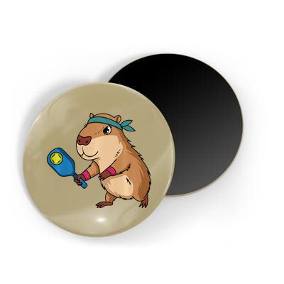 Capybara Funny Pickleball Capybara Pickle Ball Women Magnet