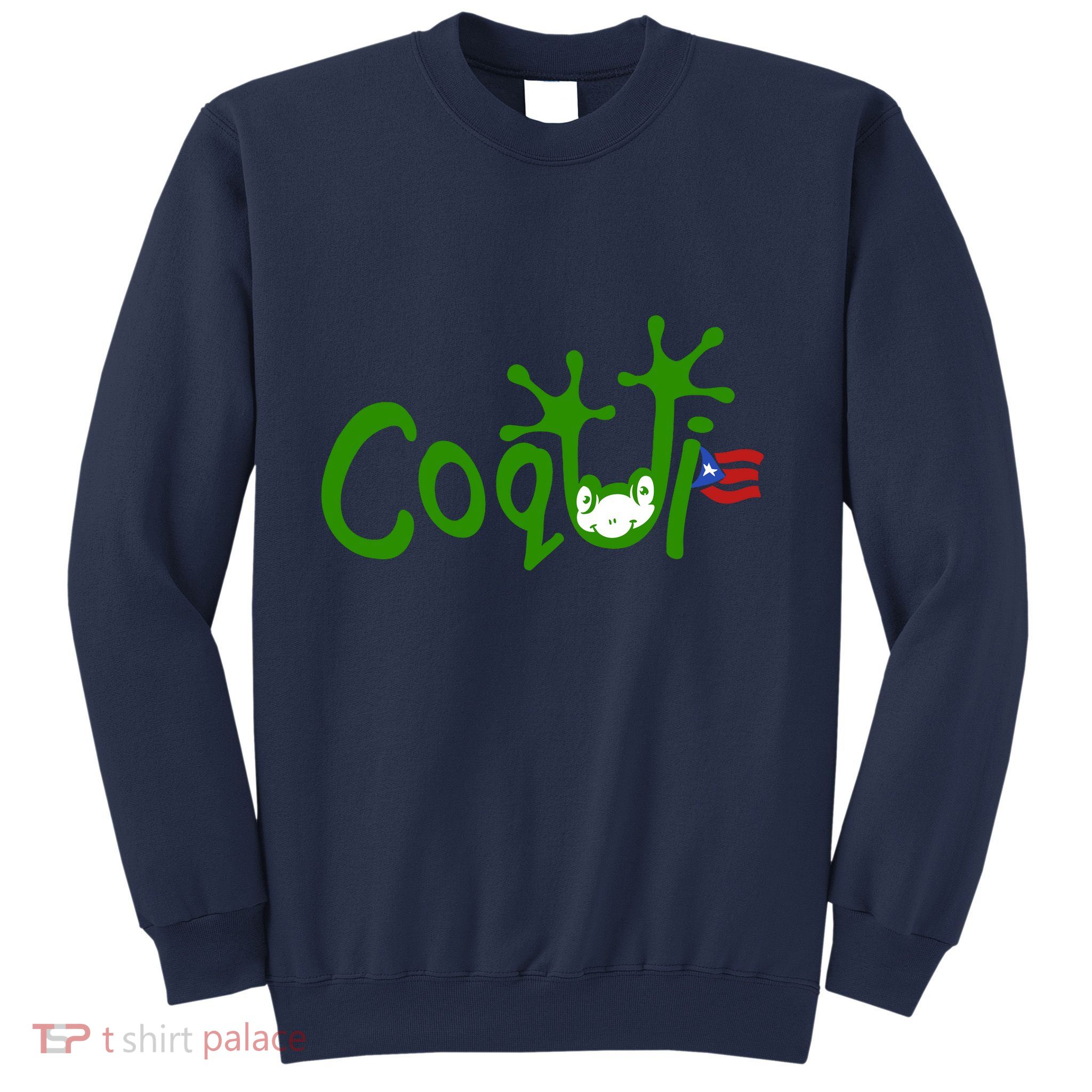 Coqui Frog Puerto Rican Flag Puerto Rico Vacation Souvenir Sweatshirt