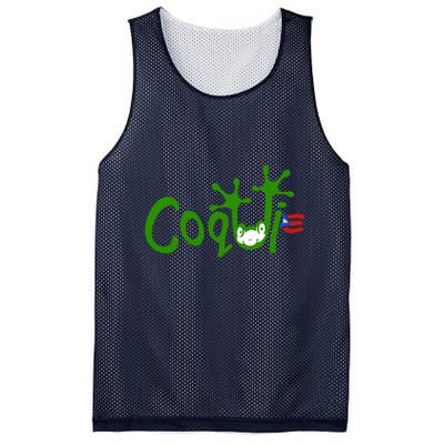 Coqui Frog Puerto Rican Flag Puerto Rico Vacation Souvenir Mesh Reversible Basketball Jersey Tank