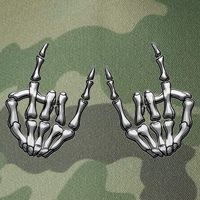 Cool Funny Punk Rock On Skeleton Hands Legacy Tie Dye Trucker Hat