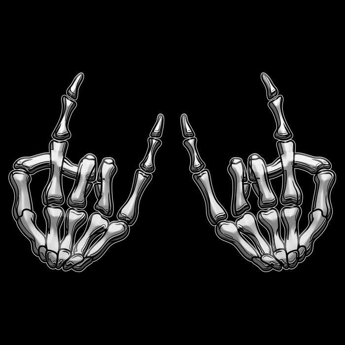 Cool Funny Punk Rock On Skeleton Hands Backpack