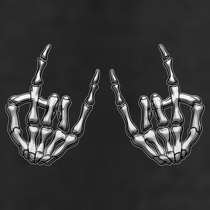 Cool Funny Punk Rock On Skeleton Hands Golf Towel