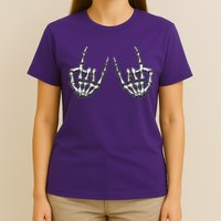 Cool Funny Punk Rock On Skeleton Hands T-Shirt