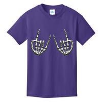 Cool Funny Punk Rock On Skeleton Hands Kids T-Shirt