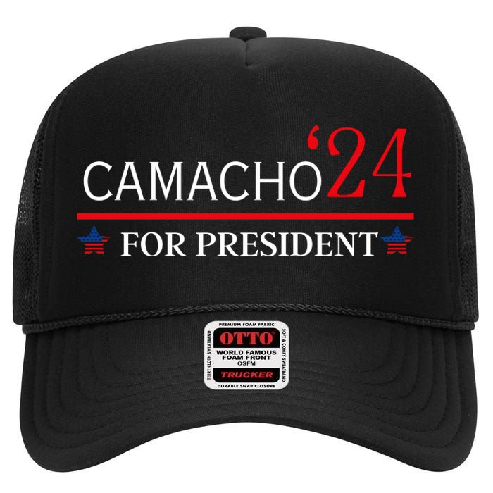 CAMACHO FOR PRESIDENT IN 2024 High Crown Mesh Back Trucker Hat