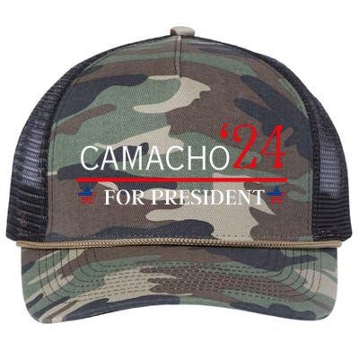 CAMACHO FOR PRESIDENT IN 2024 Retro Rope Trucker Hat Cap