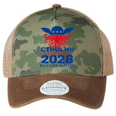 Cthulhu For President American Elections 2028 Cthulhu Evil Legacy Tie Dye Trucker Hat