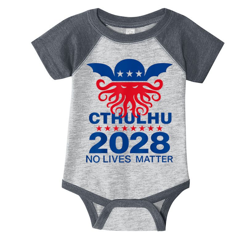 Cthulhu For President American Elections 2028 Cthulhu Evil Infant Baby Jersey Bodysuit