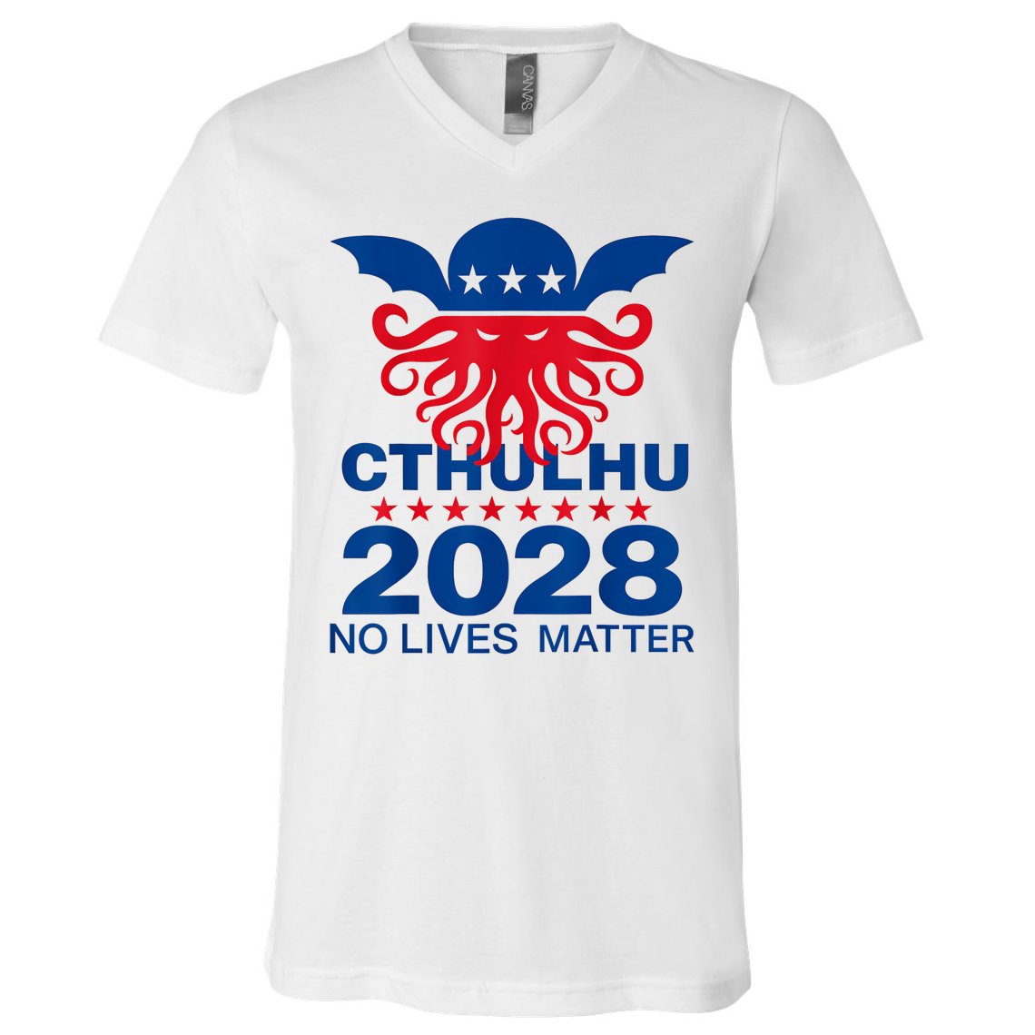 Cthulhu For President American Elections 2028 Cthulhu Evil V-Neck T-Shirt