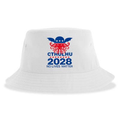 Cthulhu For President American Elections 2028 Cthulhu Evil Sustainable Bucket Hat