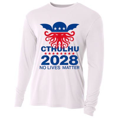 Cthulhu For President American Elections 2028 Cthulhu Evil Cooling Performance Long Sleeve Crew