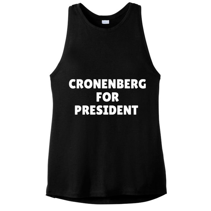 Cronenberg For President Ladies PosiCharge Tri-Blend Wicking Tank