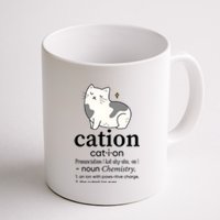 Cation Funny Pronoun Chemistry Cat Lover Pet Lover Coffee Mug