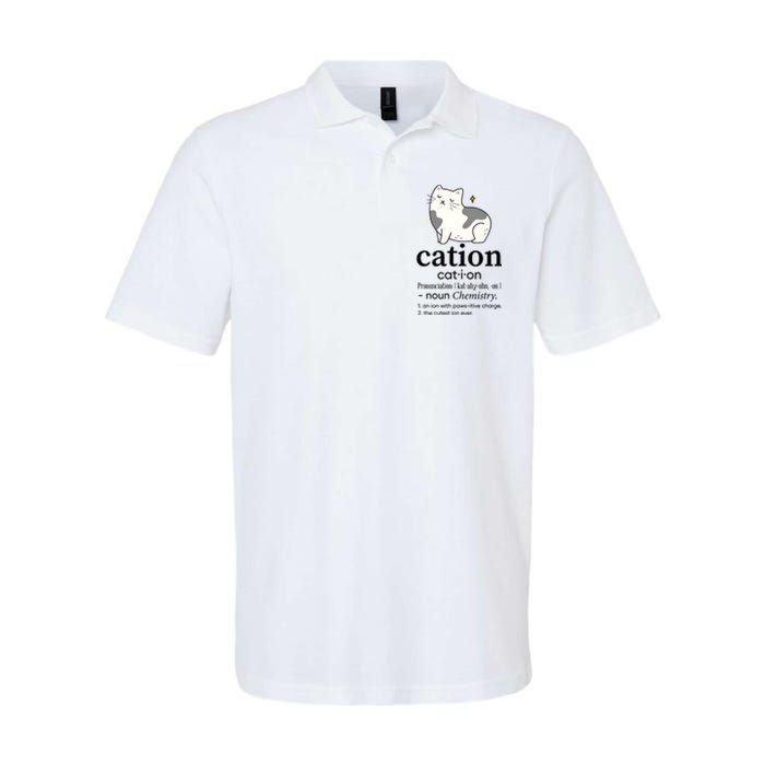 Cation Funny Pronoun Chemistry Cat Lover Pet Lover Softstyle Adult Sport Polo